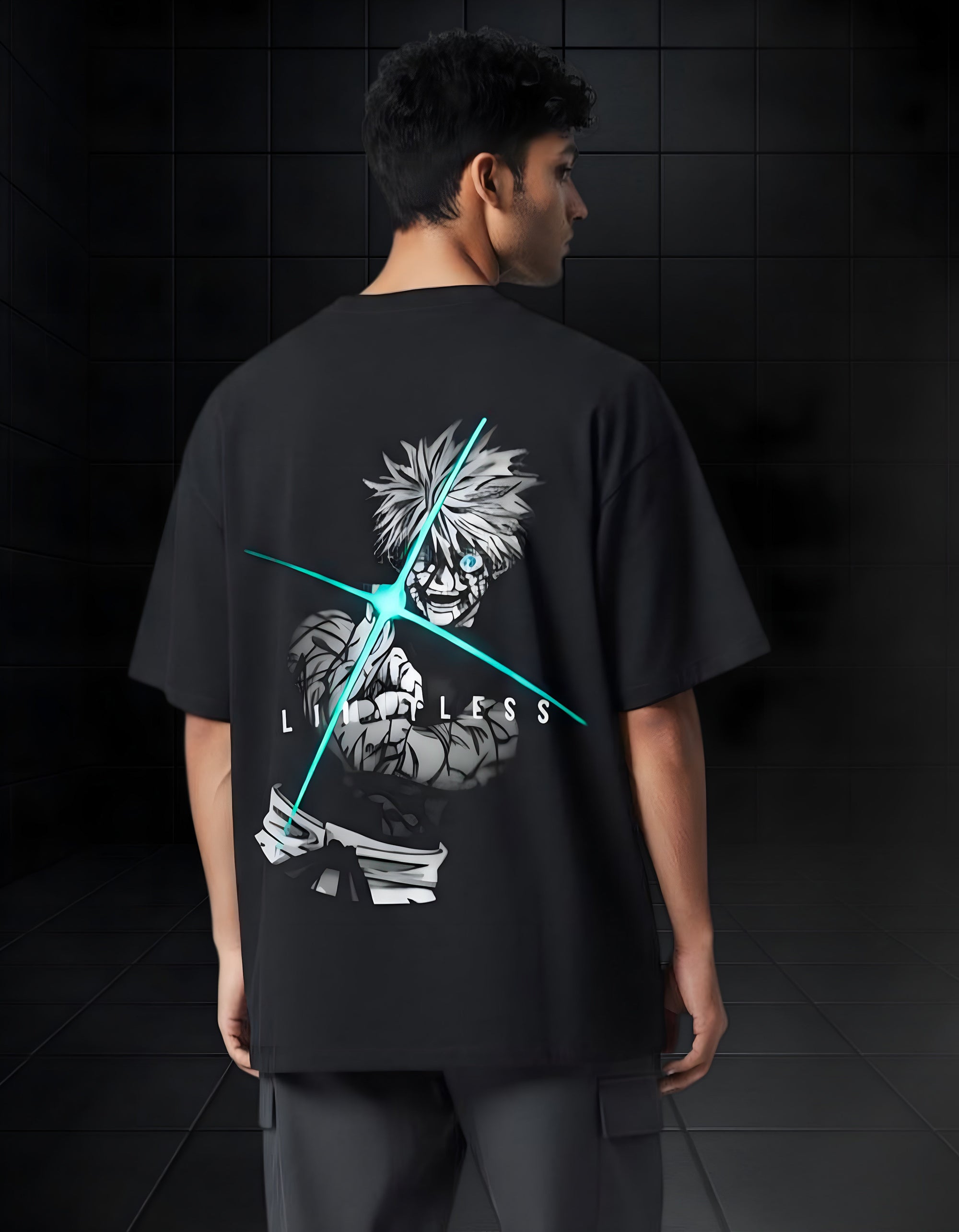 Limitless Gojo Inspired Oversized T-Shirt – Stand Alone Streetwear Tee