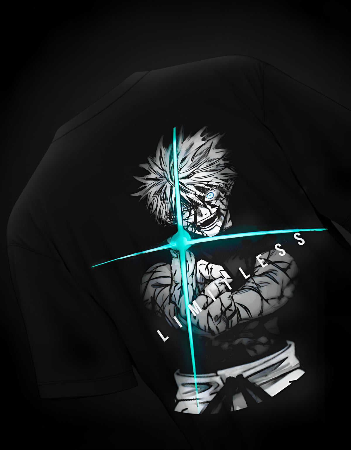 Limitless Gojo Inspired Oversized T-Shirt – Stand Alone Streetwear Tee